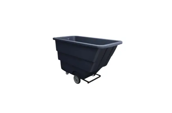 Black Trash Cart