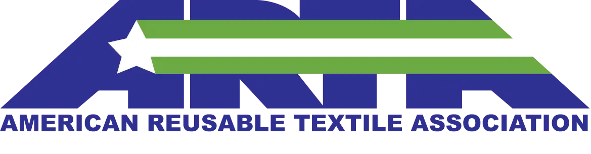 American Reusable Textile Association logo with blue ARTA lettering, a white star and two green stripes